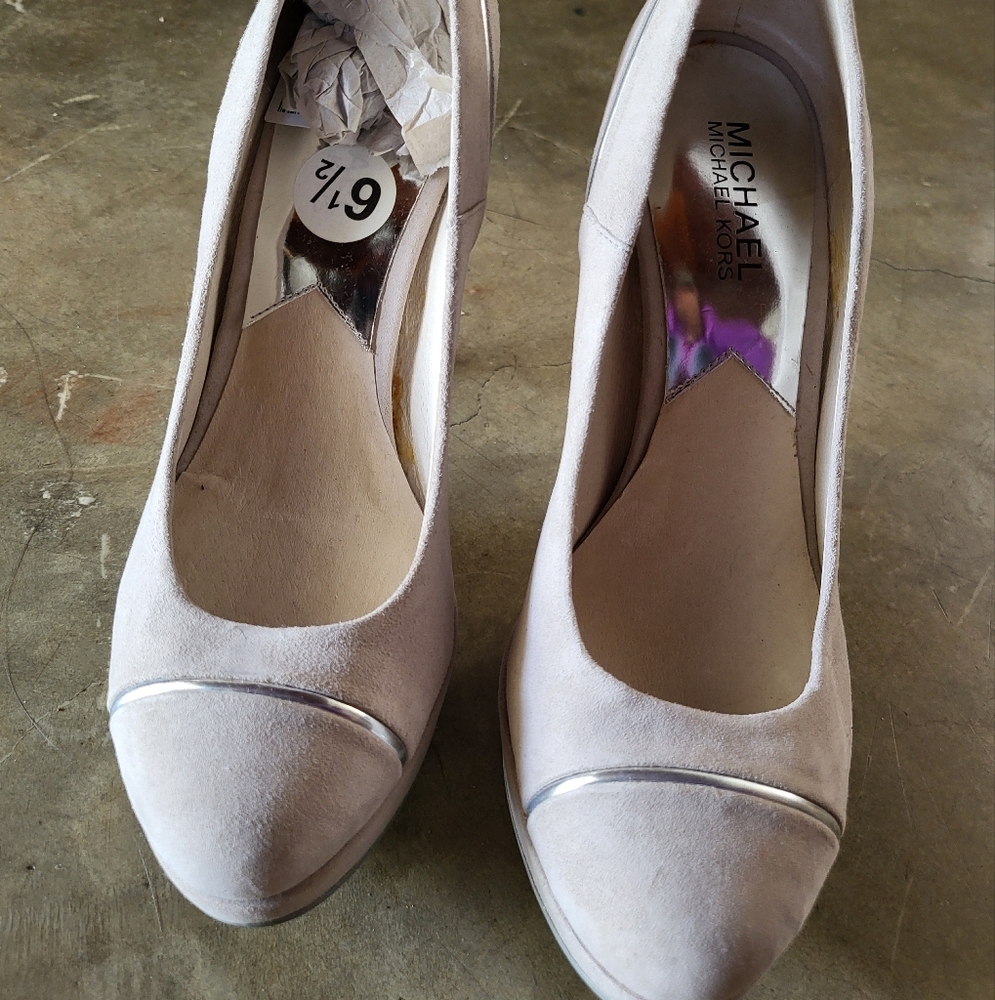 Michael Kors Women's Silver Flats